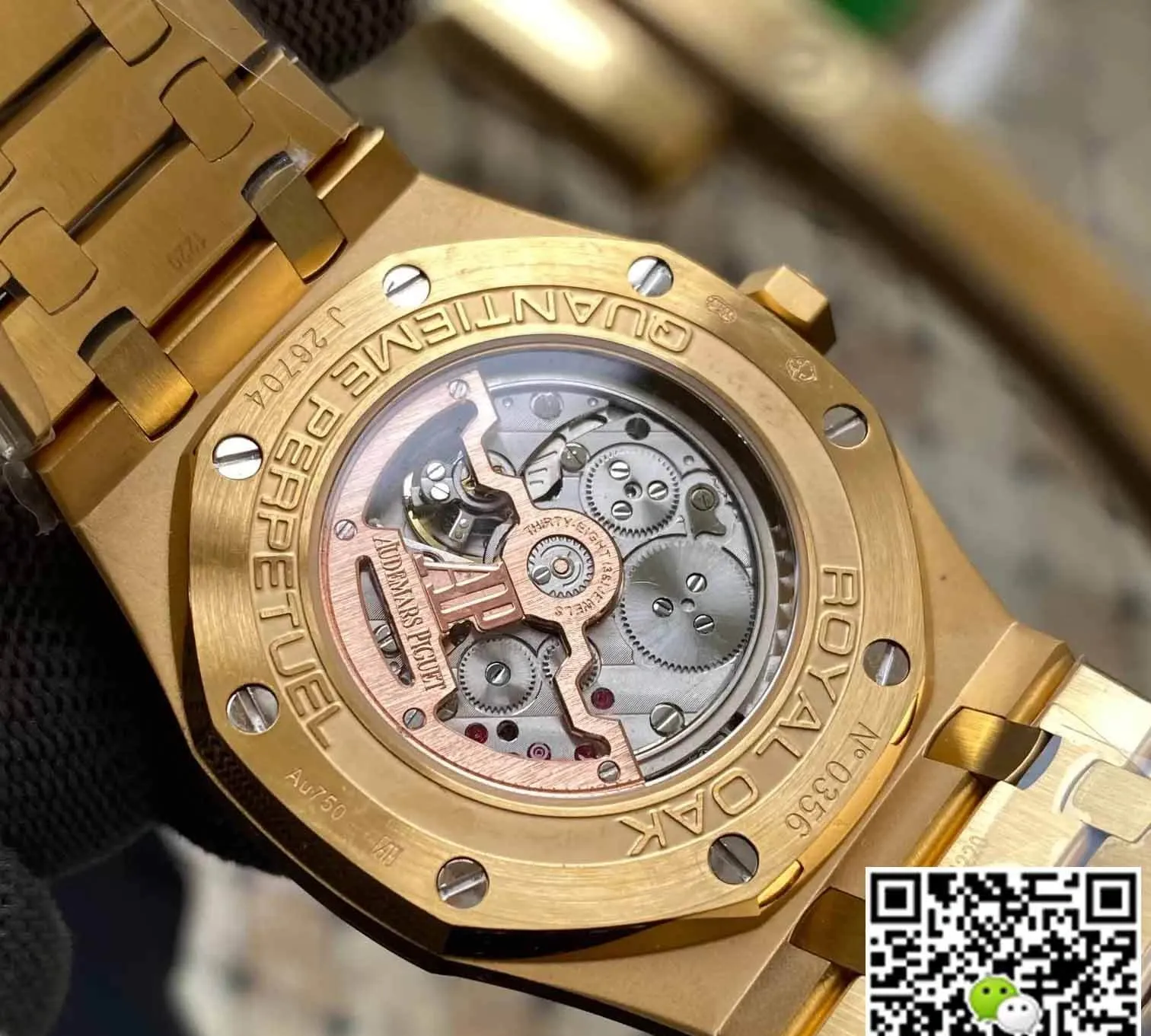 Audemars Piguet Royal Oak 26574BA.OO.1220BA.01 APS Factory 1:1 Best Edition Replica Watch Yellow Strap